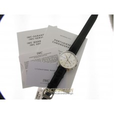 IWC Portuguese Chronograph ref. IW371604 silver nuovo